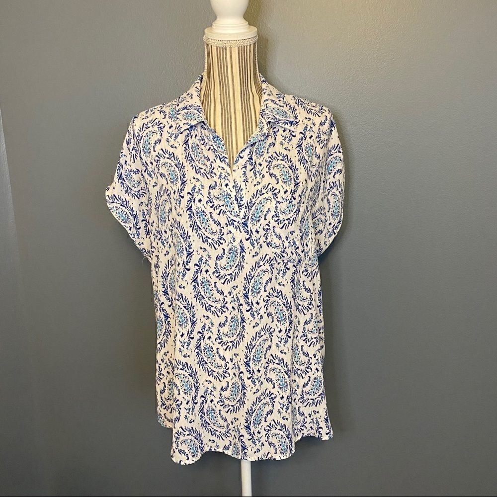Pleoine XLarge Floral Popover Blouse